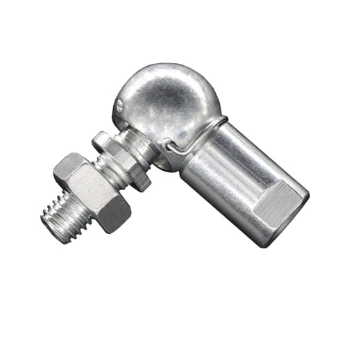 Rótula angular M8x1.25 SQP8S con perno y acabado industrial resistente 3