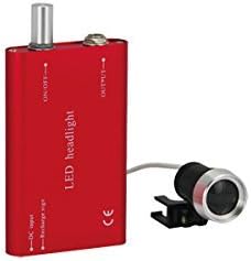 Portable Head Light Lamp for Binocular Loupe (Silver)