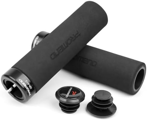 Fahrradgriffe, Weichschaum Lenkergriffe Single Lock-on, Komfortable rutschfeste Fahrradgriffe, Lenkerendgriffe für Mountainbike Rennrad BMX Roller