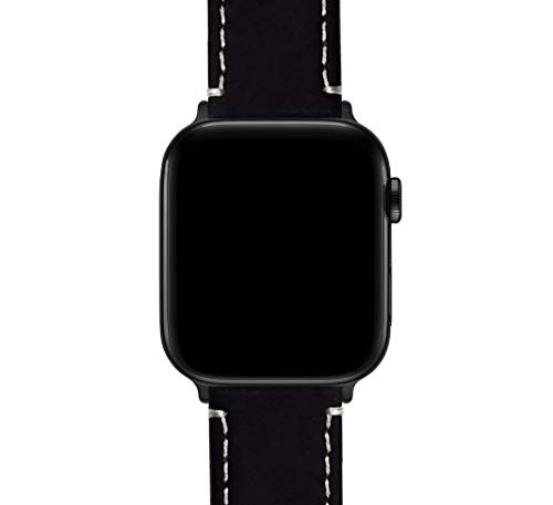 Image of BARTON WATCH BANDS - Top Grain Leather Watch Bands Compatible with Apple Watch Models - 1, 2, 3, 4, 5, 6, 7, 8, 9, 10, SE, Ultra & Ultra 2