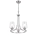 Millennium Lighting Ashford 3 Light Chandelier Ceiling Fixture in Brushed Nickel