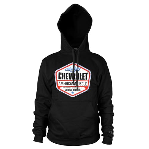 Chevrolet Officially Licensed American Muscle Hoodie (Black), XX-Large