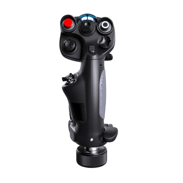 VIRPIL Controls CDT-AERO-R Grip Premium Joystick Griff für PC Flugsimulation HOTAS Flightstick Aufsatz Rechtshänder mit Twist-Achse kompatibel mit WarBRD-D und MongoosT-50CM3 Bases