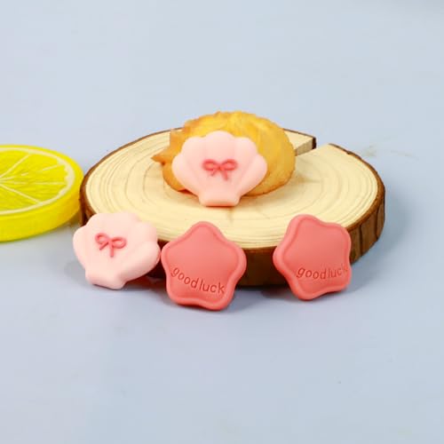 Image of PERFECTSIGHT Cute Switch 2 Joycon Thumb Grips Caps, 4 PCS Switch2 Kawaii 3D Silicone Analog Thumbstick Button Cover for NS Switch 2 Joystick Caps, Pink Shell+Star