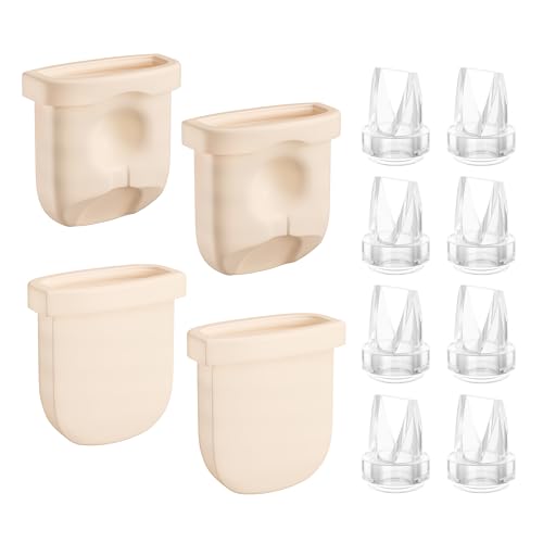 Image of GOTOCUT Replacement Parts for Eufy Breast Pump, Compatible with Eufy S1 Pro, S1, E20, E10, Includes 8PCS Duckbill Valves & 4PCS Diaphragms