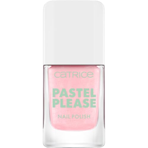 Catrice Pastel Please Nail Polish 010 Think Pink, schimmernder Nagellack in Pink, farbintensiv,...