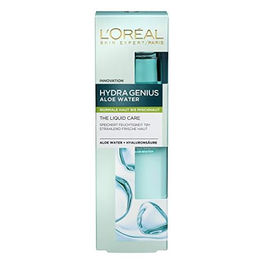 Cuidado hidratante L´Oréal Paris facial con aloe para piel normal y mixta, 2 unidades (70 ml).
