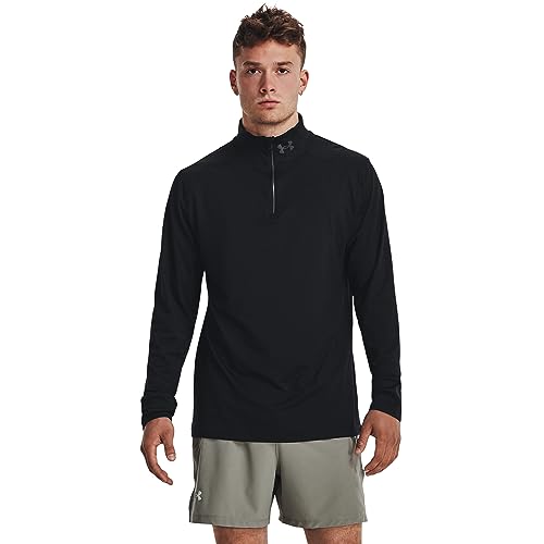 Camiseta Under Armour Qualifier Run para correr sin pasar frío ni acumular sudor negro
