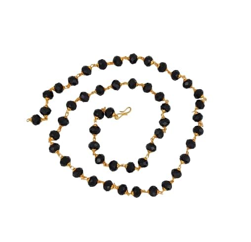 RAF Dukan Store Bloodstone Cap Mala With Original 5mm 5 Face Rudraksha Self Certified Neck Size Wearing Purpose for Men & Women