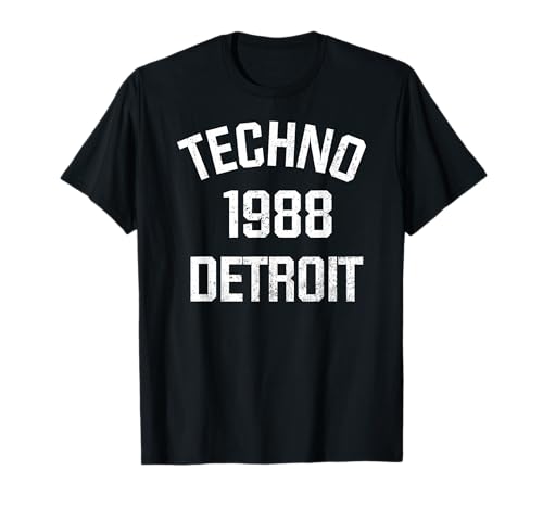 Techno Music 1988 Detroit Maglietta