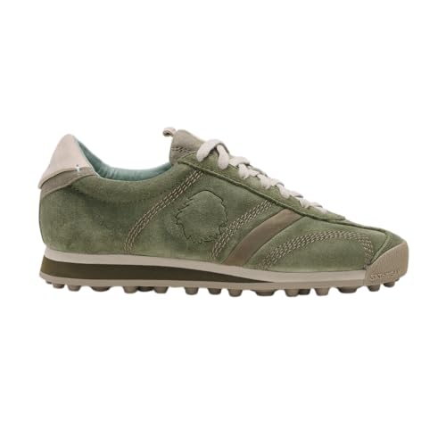 Satorisan - Stardust Suede - Zapatillas Casual para Hombre y Mujer - Sneakers Urbanas Cuero Respetuosas, Cómodas y Duraderas - Color Rush Green - Talla 41