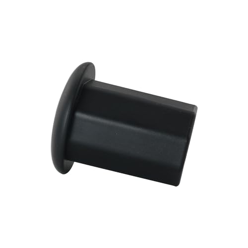 DGBRSM 2PCS Black Plastic Polygon Lacrosse End Caps Lacrosse Butt End Cover Caps Lacrosse Tape Saver Butt End Lacrosse End Cover Caps Lacrosse Hockey Stick Supplies - Thumbnail 4
