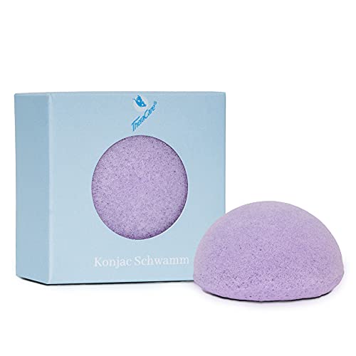 TheraCare Konjac - Spugna per viso e corpo, colore: lavanda