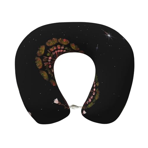 Almohada de viaje de espuma viscoelástica en forma de U miniatura 1