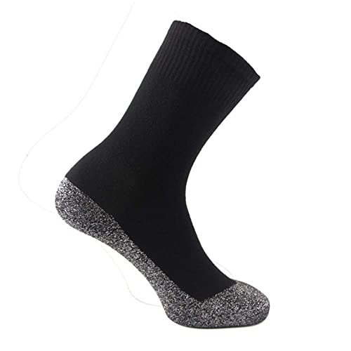 35 Degrees Socks - 6 pairs - Keep Your Feet Warm and Dry, 6 pairs, Large Black