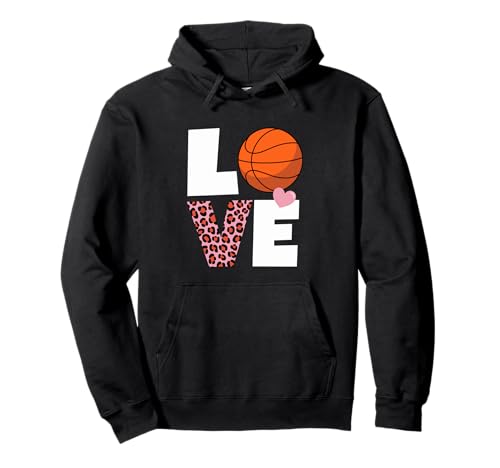I Love Basketball Baskets pour femmes ou filles Sweat à Capuche