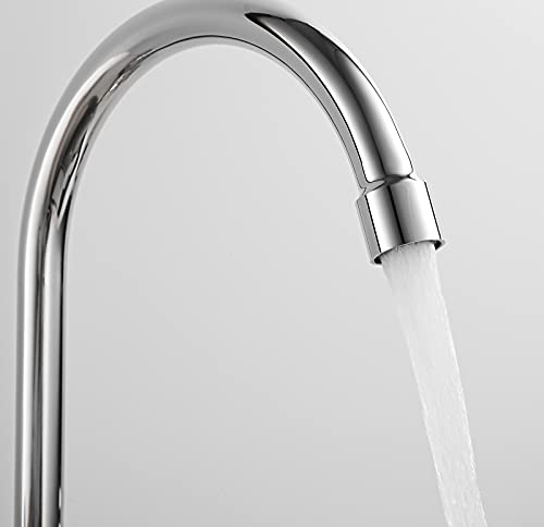 Kitchen Sink Faucet Chrome Wall Mount 360° Swivel Single Handle Restaurant Bar Utility Sink Faucet In Wall Faucet Kitchen Faucet Laundry Commercial #TOP5