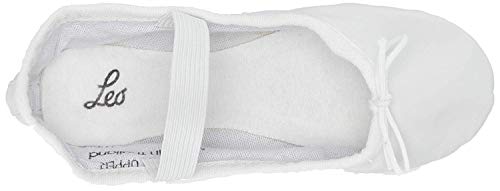 Leo Girls Ballet Russe Dance Shoe, White, 13.5 Little Kid4