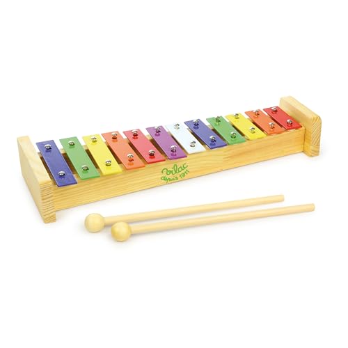 Vilac metallophone 12 notes touche multi-color pour eveil musical