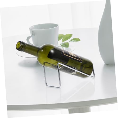 Soporte para botellas de vino de hierro 2 piezas para mesa miniatura 5