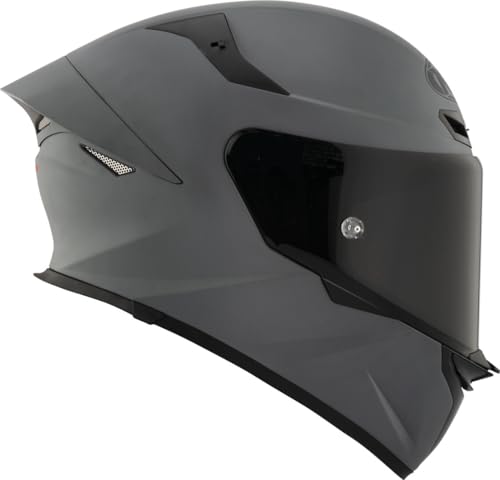 Casque KYT TT-Revo Plain gris mat aux finitions premium