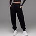 FQZWONG Womens Baggy Sweatpants with Pockets Plus Size Joggers Trendy Fall Elastic Waist Sweat Pants Winter Fashion Clothes（2-Black,XX-Large