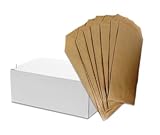 250 Kraftpapiertüten/Größe: 10 x 15 cm/Perfekte Kraftpapiertüten für Snacks, kleine Geschenke, Schmuck, Samen, Süßigkeiten/Stabile Kraftpapiertüten