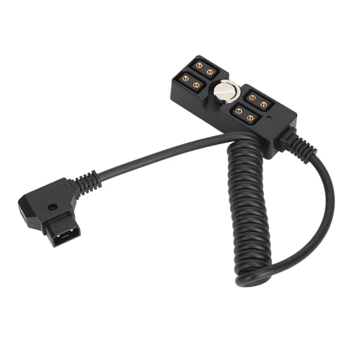 Divisor D-Tap de 4 vías adaptador de corriente para batería montura en V de cámara