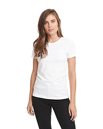 Next Level Ladies' Boyfriend T-Shirt M WHITE