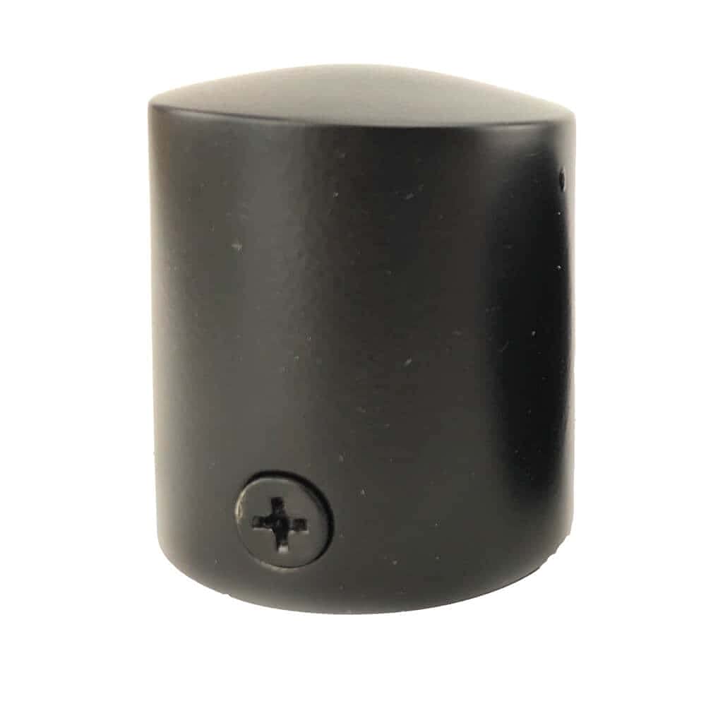 RopeServices UK 24mm Powder Coated Black Decking Rope End Cap, Deck Post End Fixing Post Fitting