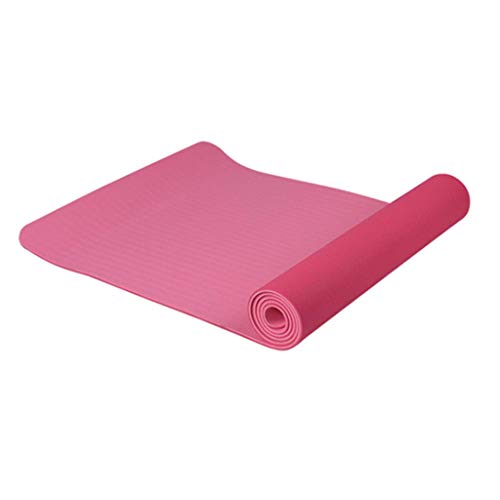 Tapis de yoga bicolore antidérapant pour éviter de glisser pendant le fitness