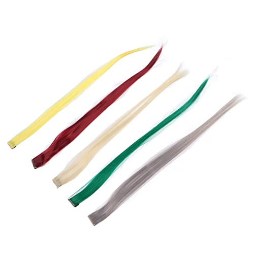 Faits saillants postiche, clip en postiche coloré mode 5pcs directement pour les événements de cosplay Cover
