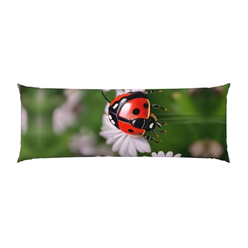 Housse de coussin de corps à imprimé marguerites taie oreiller esthétique