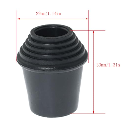 RLECS - 2 juegos de patas para bombo con tacos antideslizantes de goma y tuercas de fijación, diámetro 1,3 x 1,14 pulgadas, accesorios profesionales para instrumentos musicales miniatura 3