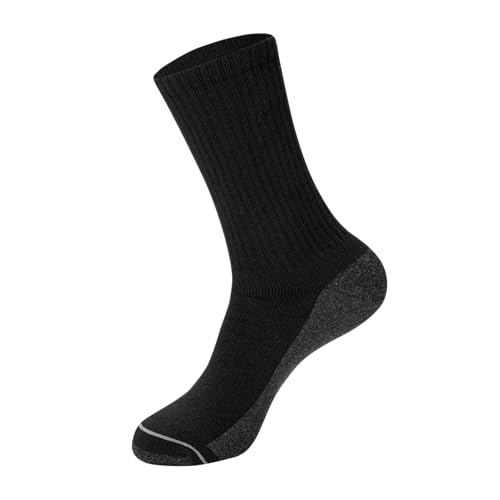 Image of Hanes mens Max Cushioned Crew Socks, Moisture-wicking With Odor Control, Multi-packCrew Sock