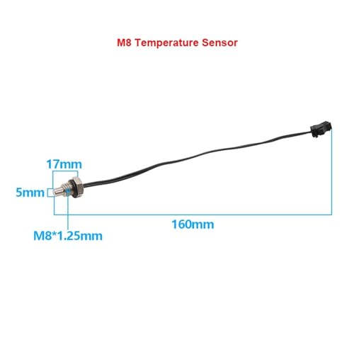 Válvula de 1/2 con transductor de temperatura M8 para solucionar lecturas térmicas erróneas 6