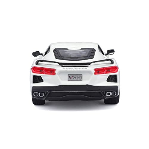 Image of Maisto 1:24 Assembly Line 2020 Chevrolet Corvette Stingray Coupe, White