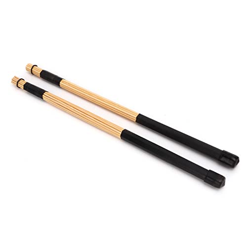 Cocoarm - 1 par de baquetas de bambú para batería, con punta de madera para sonido suave, modelo 5A miniatura 2