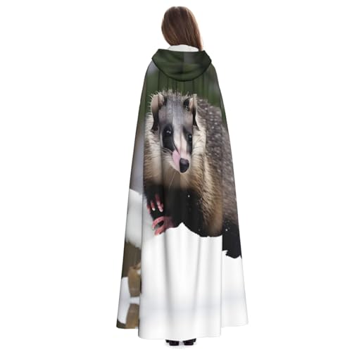Cape à capuche déguisement magicien vampire chevalier adulte - 5