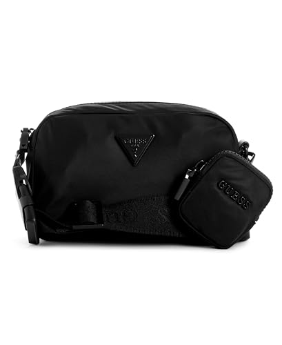 GUESS Bolsa tiracolo Latona Nylon, Preto, One Size