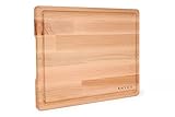 Tabla de Cortar, SNYGG 38 x 28 x 2 cm, Resistente, Orgánica, Antiséptica, Toque suave, 100% Madera de Haya, Tabla Madera Aperitivos, Tablas de cocina, Cutting Board, Tábua de Cozinha, Tabla de Madera