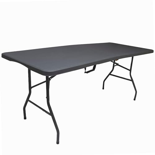 WERKA PRO Table Pliante rectangulaire Grise 239 x 74 x 74 cm