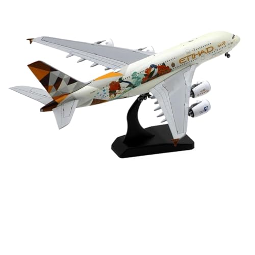 Aviones modelo a pequeña escala A380 coleccionable de aleación 1:400 con soporte de exhibición