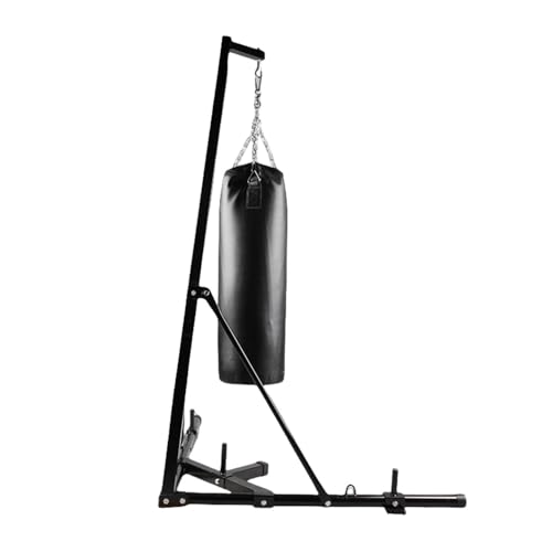 SOLLENT サンドバッグラック サンドバッグ 吊り下げ 折りたたみ式 ボクシング専用トレーニング ホームジム用シングルラック ボクシングトレーニング サンドバッグは付属していません (121*225cm)