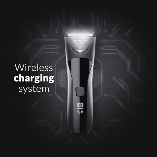 Image of Manspot Groin Hair Trimmer For Men, Electric Ball Trimmer /Shaver, Replaceable Ceramic Blade Heads, Waterproof Wet /Dry Groin & Body Shaver Groomer, 90 Minutes Shaving After Fully Charged (Clearball)