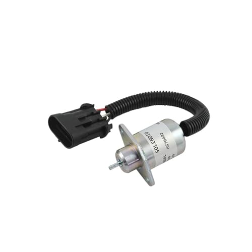 Électrovanne arrêt carburant 12V 6670602 solénoïde compatible chargeuse compacte Bobcat