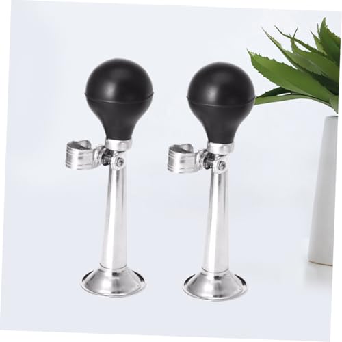 Abaodam 1set Electroplating Gas Horn Mountain Bike Adults Bell Mountain Cycling Hooter Bicycle Bell Horn Cycling Black 2pcs