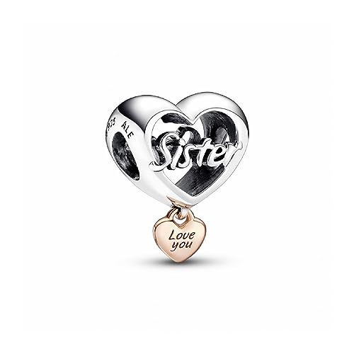 Dijes Pandora Moments en plata de ley y oro rosa de 14k elegancia artesanal