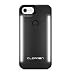 Clearon Selfie Light Case for iPhone 7 & iPhone 8 - LED Illuminated Light Up Cover - luminous Adjustable / Dimmable Flash Cell Phone Case - Rechargeable - (Black)