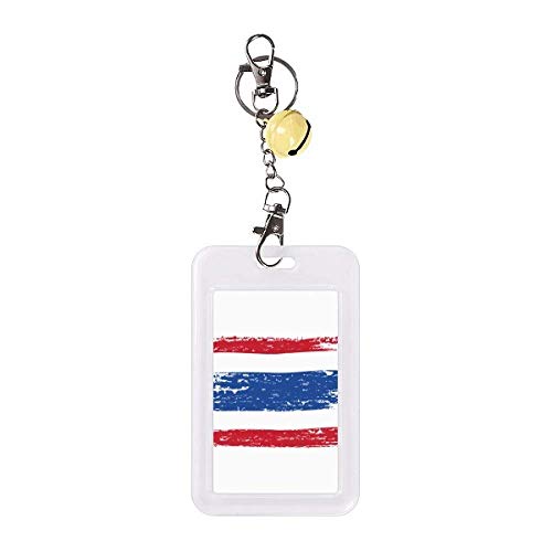 Cloche jaune avec badge drapeau Thaïlande pour carte de crédit